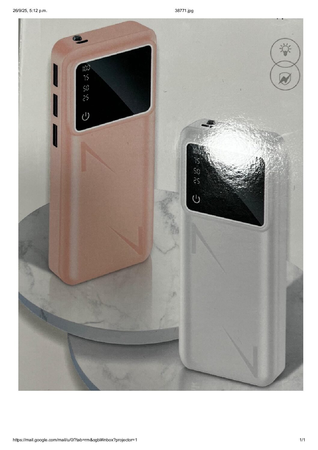 CARGADOR PORTATIL 10.000 Mah