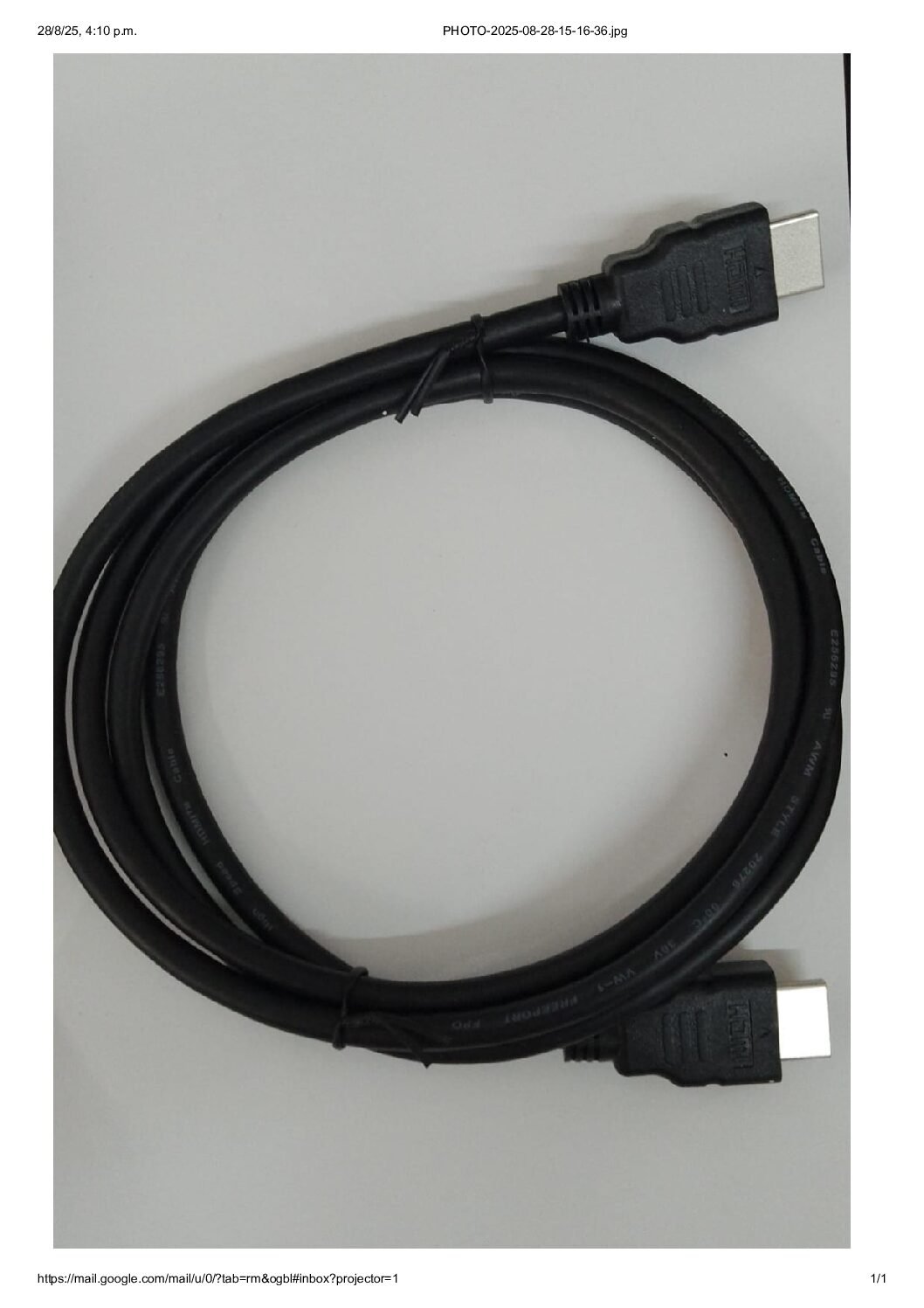Cable HDMI 1.5 Metros