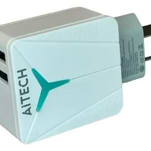 CARGADOR DE PARED AITECH FAST CHARGER 5.8A 2 PUERTOS USB