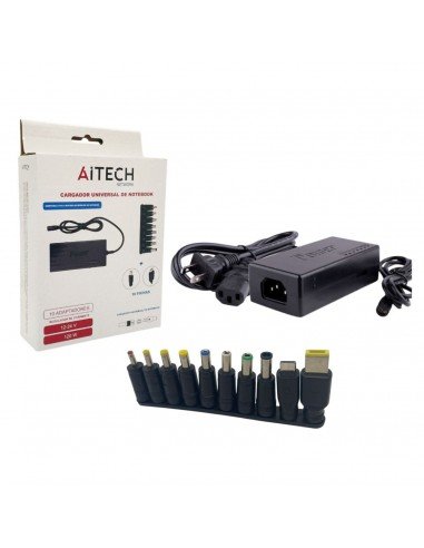 Cargador Notebook universal AITECH c/ 10 pines de carga.