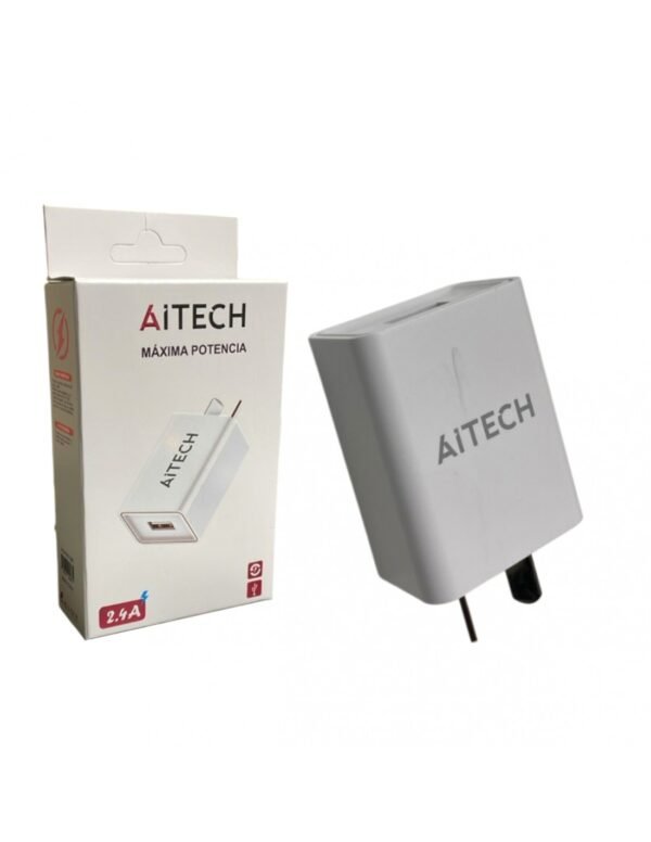 CABEZAL AITECH USB POTENCIADO 2.4A