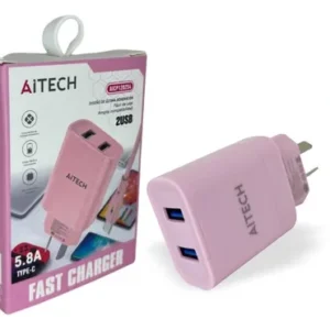 CARGADOR AITECH 5.8 TIPO C + 2 ENTRADAS USB