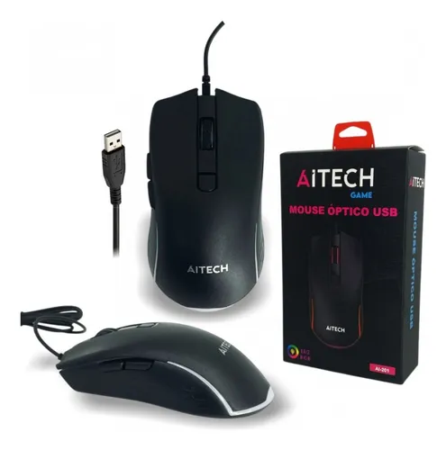 Mouse Gamer AITECH AL-201 con Cable