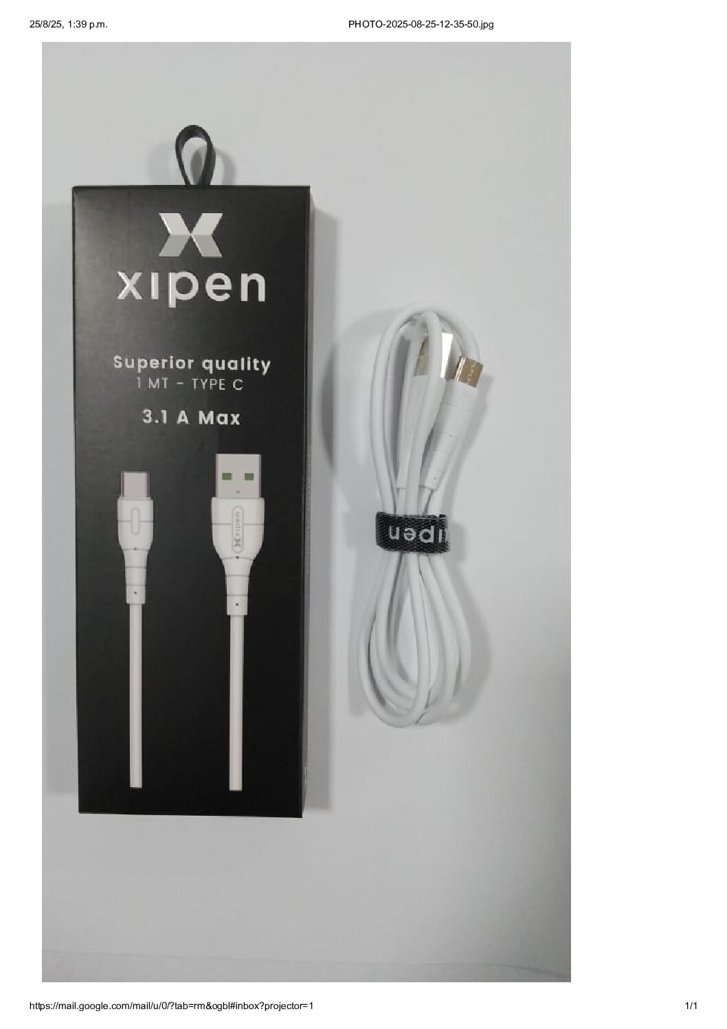 Cable Xipen Tipo C – USB 3.1A