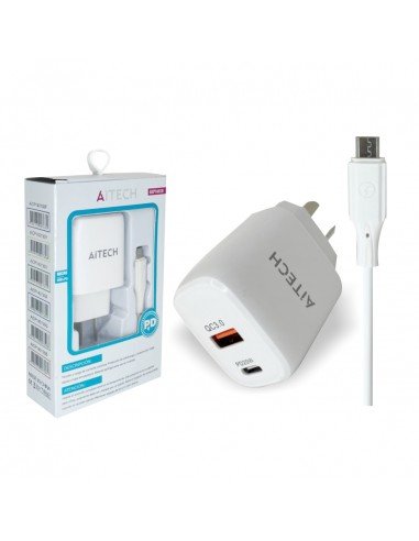 CARGADOR AITECH COLOR A+C QC3.0 MICRO 0231