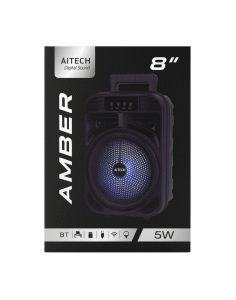 PARLANTE AMBER BLUETOOTH 8" LUZ LED RGB