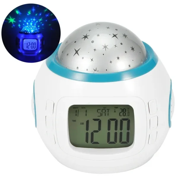 RELOJ DESPERTADOR CON PROYECTOR STAR