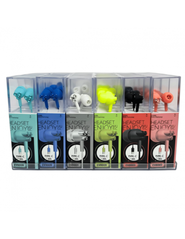 AURICULAR CON CABLE TIPO C EV8009