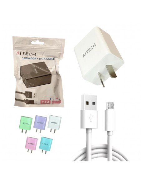 CARGADOR AITECH BOLSA MICRO 2,4 AM CABLE SEPARADO