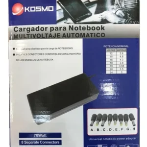 CARGADOR NOTEBOOK KOSMO UNIVERSAL