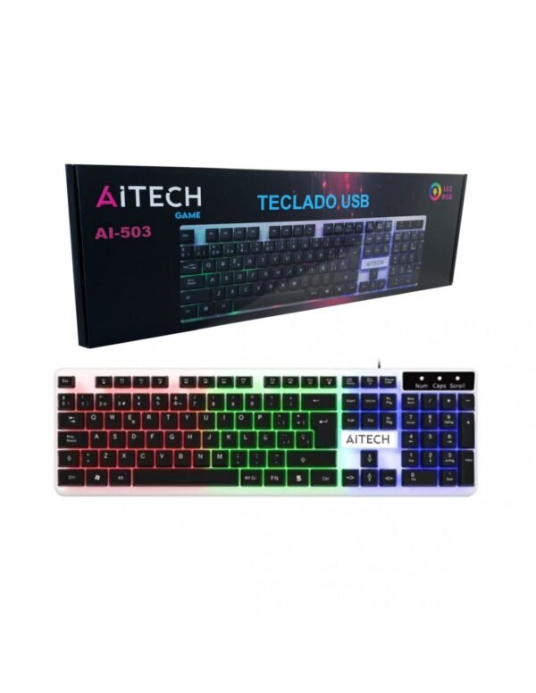 TECLADO GAMER AITECH AI-503 CON LUZ