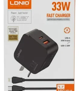 CARGADOR LDNIO A+C 33W + CABLE LIGHTNING