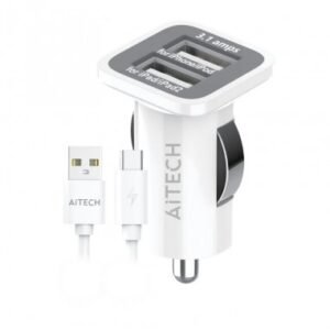 CARGADOR AUTO DOBLE USB 5.8A AITECH